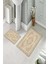 Banyo Halısı Ikili Klozet Takımı Kaymaz Tabanlı (60 cm x 100 cm + 40 cm x 60 Cm) 2