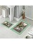 Banyo Halısı Ikili Klozet Takımı Kaymaz Tabanlı (60 cm x 100 cm + 40 cm x 60 Cm) 1