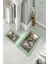 Banyo Halısı Ikili Klozet Takımı Kaymaz Tabanlı (60 cm x 100 cm + 40 cm x 60 Cm) 2