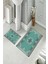 Banyo Halısı Ikili Klozet Takımı Kaymaz Tabanlı (60 cm x 100 cm + 40 cm x 60 Cm) 2