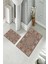 Banyo Halısı Ikili Klozet Takımı Kaymaz Tabanlı (60 cm x 100 cm + 40 cm x 60 Cm) 2