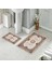 Banyo Halısı Ikili Klozet Takımı Kaymaz Tabanlı (60 cm x 100 cm + 40 cm x 60 Cm) 1