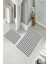 Banyo Halısı Ikili Klozet Takımı Kaymaz Tabanlı (60 cm x 100 cm + 40 cm x 60 Cm) 2
