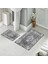 Banyo Halısı Ikili Klozet Takımı Kaymaz Tabanlı (60 cm x 100 cm + 40 cm x 60 Cm) 1