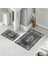 Banyo Halısı Ikili Klozet Takımı Kaymaz Tabanlı (60 cm x 100 cm + 40 cm x 60 Cm) 4