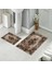 Banyo Halısı Ikili Klozet Takımı Kaymaz Tabanlı (60 cm x 100 cm + 40 cm x 60 Cm) 5
