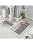 Banyo Halısı Ikili Klozet Takımı Kaymaz Tabanlı (60 cm x 100 cm + 40 cm x 60 Cm) 1