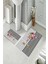 Banyo Halısı Ikili Klozet Takımı Kaymaz Tabanlı (60 cm x 100 cm + 40 cm x 60 Cm) 2