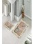 Banyo Halısı Ikili Klozet Takımı Kaymaz Tabanlı (60 cm x 100 cm + 40 cm x 60 Cm) 2