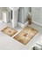 Banyo Halısı Ikili Klozet Takımı Kaymaz Tabanlı (60 cm x 100 cm + 40 cm x 60 Cm) 1