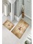 Banyo Halısı Ikili Klozet Takımı Kaymaz Tabanlı (60 cm x 100 cm + 40 cm x 60 Cm) 2