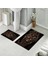 Banyo Halısı Ikili Klozet Takımı Kaymaz Tabanlı (60 cm x 100 cm + 40 cm x 60 Cm) 1