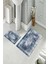 Banyo Halısı Ikili Klozet Takımı Kaymaz Tabanlı (60 cm x 100 cm + 40 cm x 60 Cm) 2
