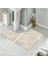 Banyo Halısı Ikili Klozet Takımı Kaymaz Tabanlı (60 cm x 100 cm + 40 cm x 60 Cm) 3