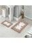 Banyo Halısı Ikili Klozet Takımı Kaymaz Tabanlı (60 cm x 100 cm + 40 cm x 60 Cm) 1