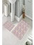 Banyo Halısı Ikili Klozet Takımı Kaymaz Tabanlı (60 cm x 100 cm + 40 cm x 60 Cm) 2