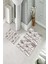 Banyo Halısı Ikili Klozet Takımı Kaymaz Tabanlı (60 cm x 100 cm + 40 cm x 60 Cm) 2