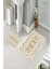 Banyo Halısı Ikili Klozet Takımı Kaymaz Tabanlı (60 cm x 100 cm + 40 cm x 60 Cm) 2