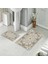 Banyo Halısı Ikili Klozet Takımı Kaymaz Tabanlı (60 cm x 100 cm + 40 cm x 60 Cm) 1