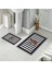 Banyo Halısı Ikili Klozet Takımı Kaymaz Tabanlı (60 cm x 100 cm + 40 cm x 60 Cm) 2