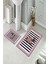 Banyo Halısı Ikili Klozet Takımı Kaymaz Tabanlı (60 cm x 100 cm + 40 cm x 60 Cm) 3
