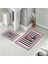 Banyo Halısı Ikili Klozet Takımı Kaymaz Tabanlı (60 cm x 100 cm + 40 cm x 60 Cm) 4