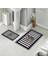 Banyo Halısı Ikili Klozet Takımı Kaymaz Tabanlı (60 cm x 100 cm + 40 cm x 60 Cm) 5