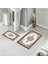 Banyo Halısı Ikili Klozet Takımı Kaymaz Tabanlı (60 cm x 100 cm + 40 cm x 60 Cm) 1