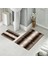 Banyo Halısı Ikili Klozet Takımı Kaymaz Tabanlı (60 cm x 100 cm + 40 cm x 60 Cm) 1