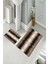 Banyo Halısı Ikili Klozet Takımı Kaymaz Tabanlı (60 cm x 100 cm + 40 cm x 60 Cm) 2