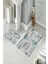 Banyo Halısı Ikili Klozet Takımı Kaymaz Tabanlı (60 cm x 100 cm + 40 cm x 60 Cm) 2