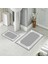 Banyo Halısı Ikili Klozet Takımı Kaymaz Tabanlı (60 cm x 100 cm + 40 cm x 60 Cm) 1