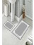 Banyo Halısı Ikili Klozet Takımı Kaymaz Tabanlı (60 cm x 100 cm + 40 cm x 60 Cm) 2
