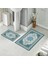Banyo Halısı Ikili Klozet Takımı Kaymaz Tabanlı (60 cm x 100 cm + 40 cm x 60 Cm) 1