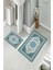 Banyo Halısı Ikili Klozet Takımı Kaymaz Tabanlı (60 cm x 100 cm + 40 cm x 60 Cm) 2