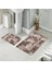 Banyo Halısı Ikili Klozet Takımı Kaymaz Tabanlı (60 cm x 100 cm + 40 cm x 60 Cm) 1