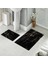 Banyo Halısı Ikili Klozet Takımı Kaymaz Tabanlı (60 cm x 100 cm + 40 cm x 60 Cm) 3