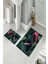 Banyo Halısı Ikili Klozet Takımı Kaymaz Tabanlı (60 cm x 100 cm + 40 cm x 60 Cm) 2