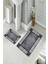 Banyo Halısı Ikili Klozet Takımı Kaymaz Tabanlı (60 cm x 100 cm + 40 cm x 60 Cm) 2