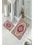 Banyo Halısı Ikili Klozet Takımı Kaymaz Tabanlı (60 cm x 100 cm + 40 cm x 60 Cm) 2