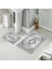 Banyo Halısı Ikili Klozet Takımı Kaymaz Tabanlı (60 cm x 100 cm + 40 cm x 60 Cm) 1