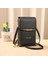 Siyah Stil Kadın Crossbody Omuz Çantaları Cüzdan Dokunmatik Ekran Cep Telefonu Çanta Yumuşak Deri Kayış Çanta Kadın Lüks Postacı Çantası (Yurt Dışından) 1
