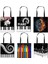 STDMUSICP06 Tarzı 34CMX34CM Piyano Müzik Notu Baskı Tote Çanta Moda Kadın Çanta Kız Omuz Saklama Torbaları Seyahat Bayanlar Için Büyük Kapasiteli Alışveriş Çantası (Yurt Dışından) 5