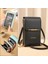 Siyah Stil Kadın Crossbody Omuz Çantaları Cüzdan Dokunmatik Ekran Cep Telefonu Çanta Yumuşak Deri Kayış Çanta Kadın Lüks Postacı Çantası (Yurt Dışından) 2