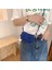 Mavi Stil Mini Küçük Askılı Çanta Kadın Kız Zincir Çanta Pu Deri Tasarım Çantalar Bayanlar Retro Kemer Tokası Crossbody Çanta (Yurt Dışından) 3
