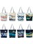 HL2149 Tarzı Yağlıboya Dağ Orman Baskılı Casual Tote Çanta Shopper Alışveriş Çantası Kadın Bayanlar Eğlence Omuz Çantası Plaj Seyahat Çantası (Yurt Dışından) 5