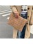 Siyah Stil 33X25X3CM Yeni Bahar Omuz Çantası Moda Ekose Pu Deri Crossbody Çanta Kadınlar Için Büyük Zarf Çanta ve Çantalar (Yurt Dışından) 3