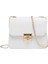 Wt Stili Moda Küçük Kadın Çanta Tüm Maç Zincir Omuz Çantası Düz Renk Dikiş Çanta Messenger Crossbody Çanta Pu Mini Debriyaj Çanta (Yurt Dışından) 1