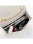 Wt Stili Moda Küçük Kadın Çanta Tüm Maç Zincir Omuz Çantası Düz Renk Dikiş Çanta Messenger Crossbody Çanta Pu Mini Debriyaj Çanta (Yurt Dışından) 4