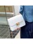 Wt Stili Moda Küçük Kadın Çanta Tüm Maç Zincir Omuz Çantası Düz Renk Dikiş Çanta Messenger Crossbody Çanta Pu Mini Debriyaj Çanta (Yurt Dışından) 5